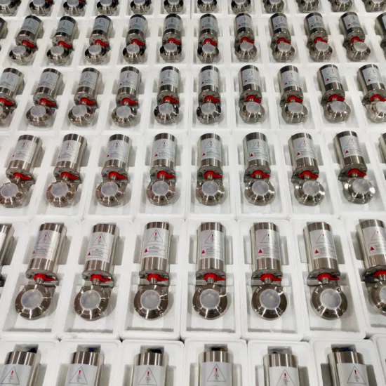 Stainless Steel SS304 316L Sanitary Vacuum Manual Pneumatic Welding Clamp Butterfly Valve